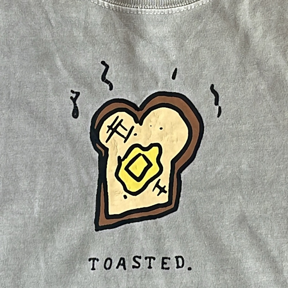 Mike Made This”Toasted” Green Comfort Colors by Chouinard Graphics Crewneck T-L - Picture 2 of 5